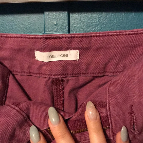 Purple jean shorts size 7/8 - Picture 3 of 3